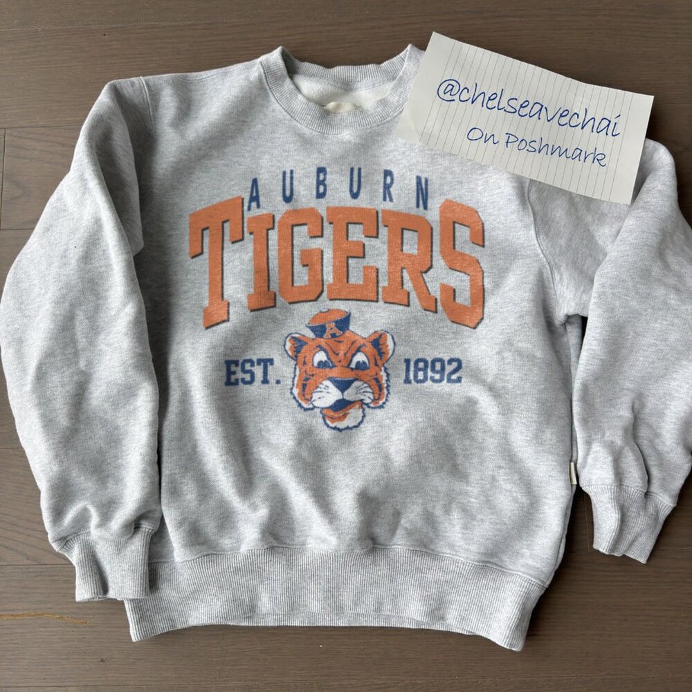 Vintage Auburn University Sweatshirt Retro Auburn Tigers Est 1892 Football Shirt